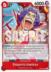 Emporio.Ivankov - Wings of the Captain Pre-Release Cards (OP06 PRE) #OP06-003 - Uncommon One Piece Trading Card
