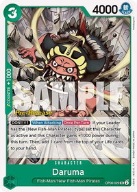 Daruma - Wings of the Captain Pre-Release Cards (OP06 PRE) #OP06-029 - Uncommon One Piece Trading Card