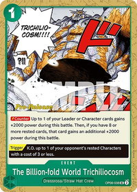 The Billion-fold World Trichiliocosm - Wings of the Captain Pre-Release Cards (OP06 PRE) #OP06-038 - Uncommon One Piece Trading Card