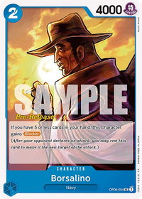 Borsalino - Wings of the Captain Pre-Release Cards (OP06 PRE) #OP06-054 - Uncommon One Piece Trading Card