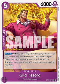 Gild Tesoro - Wings of the Captain Pre-Release Cards (OP06 PRE) #OP06-071 - Uncommon One Piece Trading Card