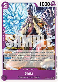 Shiki - Wings of the Captain Pre-Release Cards (OP06 PRE) #OP06-073 - Uncommon One Piece Trading Card