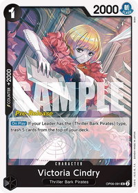 Victoria Cindry - Wings of the Captain Pre-Release Cards (OP06 PRE) #OP06-091 - Uncommon One Piece Trading Card