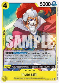 Inuarashi - Wings of the Captain Pre-Release Cards (OP06 PRE) #OP06-100 - Uncommon One Piece Trading Card