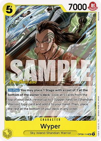 Wyper - Wings of the Captain Pre-Release Cards (OP06 PRE) #OP06-114 - Uncommon One Piece Trading Card