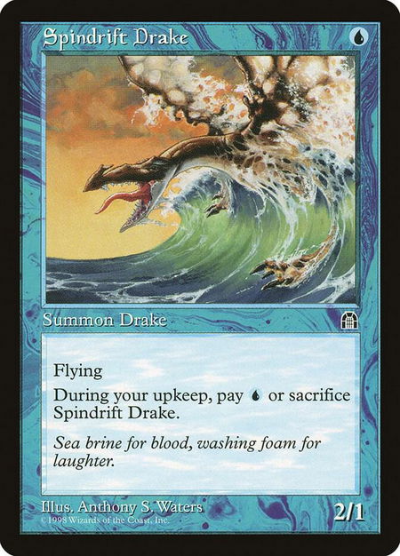 Spindrift Drake trading card from Stronghold Spindrift Drake - Stronghold Magic: The Gathering trading card