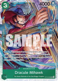 Dracule Mihawk - Starter Deck 12: Zoro and Sanji (ST-12) #ST12-003 - Super Rare One Piece Trading Card