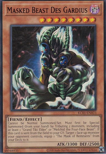 Masked Beast Des Gardius trading card from 25th Anniversary Ultimate Kaiba Set Masked Beast Des Gardius - 25th Anniversary Ultimate Kaiba Set YuGiOh trading card
