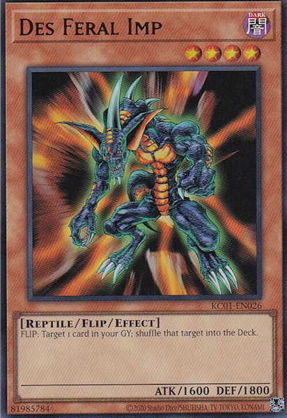 Des Feral Imp trading card from 25th Anniversary Ultimate Kaiba Set Des Feral Imp - 25th Anniversary Ultimate Kaiba Set YuGiOh trading card