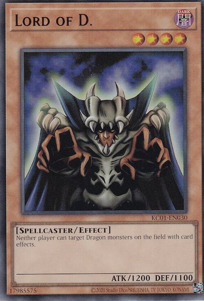 Lord of D. trading card from 25th Anniversary Ultimate Kaiba Set Lord of D. - 25th Anniversary Ultimate Kaiba Set YuGiOh trading card