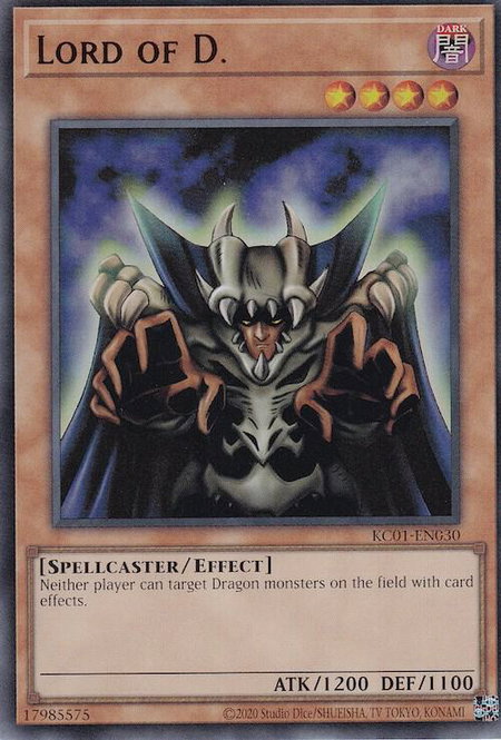 Lord of D. trading card from 25th Anniversary Ultimate Kaiba Set Lord of D. - 25th Anniversary Ultimate Kaiba Set YuGiOh trading card