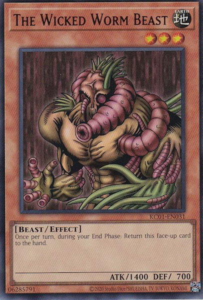 The Wicked Worm Beast trading card from 25th Anniversary Ultimate Kaiba Set The Wicked Worm Beast - 25th Anniversary Ultimate Kaiba Set YuGiOh trading card