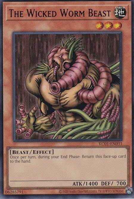 The Wicked Worm Beast trading card from 25th Anniversary Ultimate Kaiba Set The Wicked Worm Beast - 25th Anniversary Ultimate Kaiba Set YuGiOh trading card