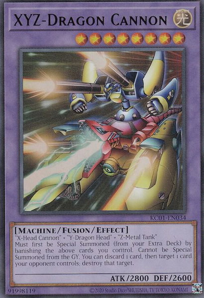 XYZ-Dragon Cannon (Japanese Artwork) trading card from 25th Anniversary Ultimate Kaiba Set XYZ-Dragon Cannon (Japanese Artwork) - 25th Anniversary Ultimate Kaiba Set YuGiOh trading card