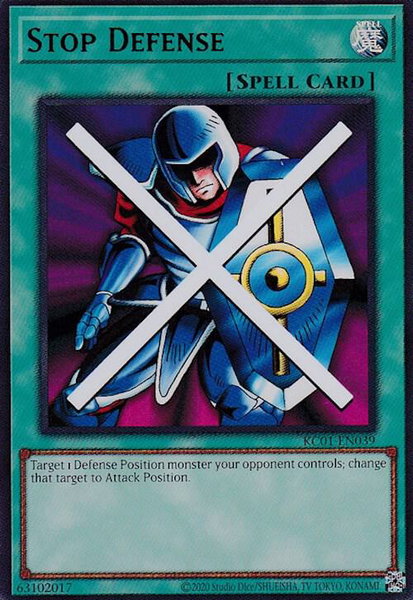 Stop Defense trading card from 25th Anniversary Ultimate Kaiba Set Stop Defense - 25th Anniversary Ultimate Kaiba Set YuGiOh trading card