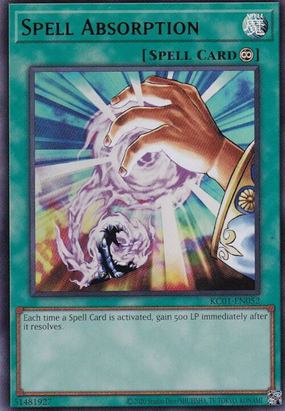 Spell Absorption trading card from 25th Anniversary Ultimate Kaiba Set Spell Absorption - 25th Anniversary Ultimate Kaiba Set YuGiOh trading card