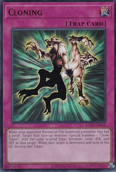 Cloning trading card from 25th Anniversary Ultimate Kaiba Set Cloning - 25th Anniversary Ultimate Kaiba Set YuGiOh trading card