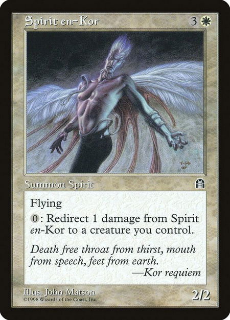 Spirit en-Kor - Stronghold Magic: The Gathering trading card