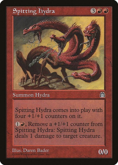 Spitting Hydra - Stronghold Magic: The Gathering trading card