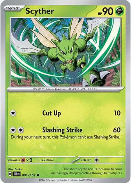 Scyther - SV05: Temporal Forces Pokémon trading card