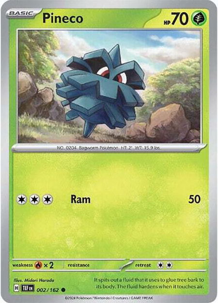 Pineco - SV05: Temporal Forces Pokémon trading card