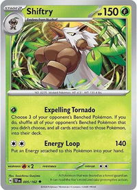 Shiftry - 005/162 - SV05: Temporal Forces (TEF) #005/162 - Uncommon Pokémon Trading Card