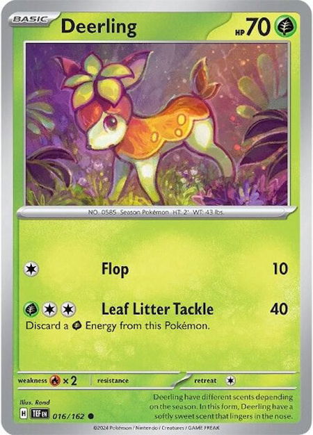 Deerling - 016/162 - SV05: Temporal Forces Pokémon trading card