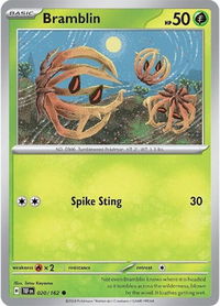 Bramblin - SV05: Temporal Forces (TEF) #020/162 - Common Pokémon Trading Card