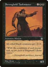 Stronghold Taskmaster - Stronghold (STH) #null - Uncommon Magic: The Gathering Trading Card