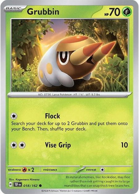 Grubbin - SV05: Temporal Forces Pokémon trading card