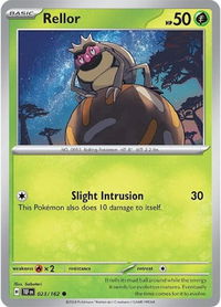 Rellor - SV05: Temporal Forces (TEF) #023/162 - Common Pokémon Trading Card