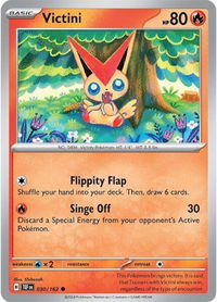 Victini - SV05: Temporal Forces (TEF) #030/162 - Common Pokémon Trading Card