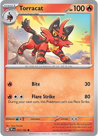 Torracat - SV05: Temporal Forces (TEF) #033/162 - Common Pokémon Trading Card