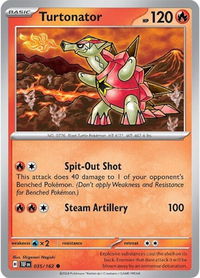 Turtonator - SV05: Temporal Forces (TEF) #035/162 - Common Pokémon Trading Card