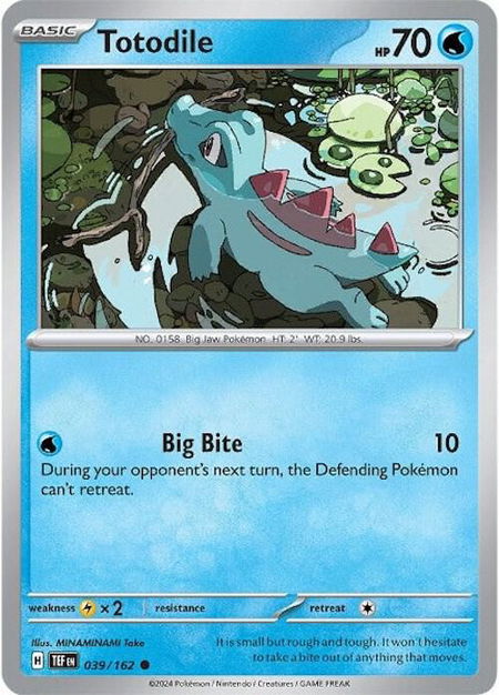 Totodile - SV05: Temporal Forces Pokémon trading card