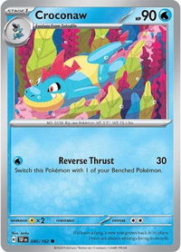 Croconaw - SV05: Temporal Forces (TEF) #040/162 - Common Pokémon Trading Card