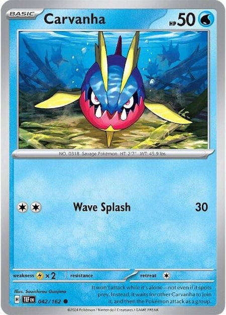 Carvanha - SV05: Temporal Forces Pokémon trading card