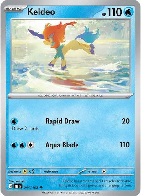 Keldeo - SV05: Temporal Forces Pokémon trading card