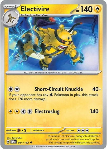 Electivire - SV05: Temporal Forces Pokémon trading card