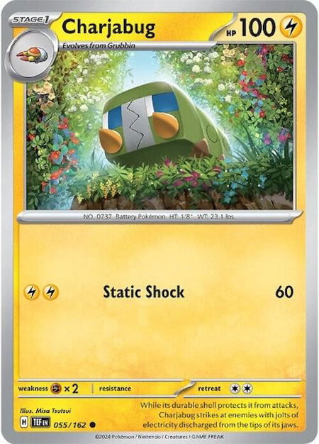 Charjabug - 055/162 - SV05: Temporal Forces Pokémon trading card