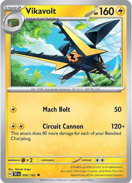 Vikavolt - SV05: Temporal Forces Pokémon trading card