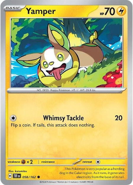 Yamper - SV05: Temporal Forces Pokémon trading card