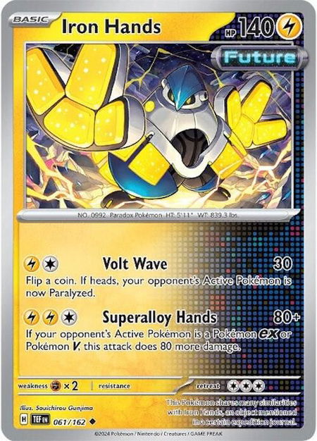 Iron Hands - SV05: Temporal Forces Pokémon trading card