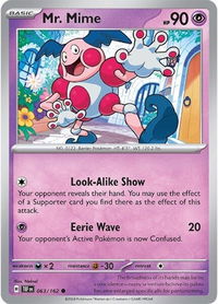 Mr. Mime - SV05: Temporal Forces (TEF) #063/162 - Common Pokémon Trading Card