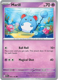 Marill - SV05: Temporal Forces (TEF) #064/162 - Common Pokémon Trading Card