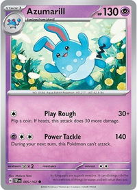 Azumarill - SV05: Temporal Forces (TEF) #065/162 - Common Pokémon Trading Card
