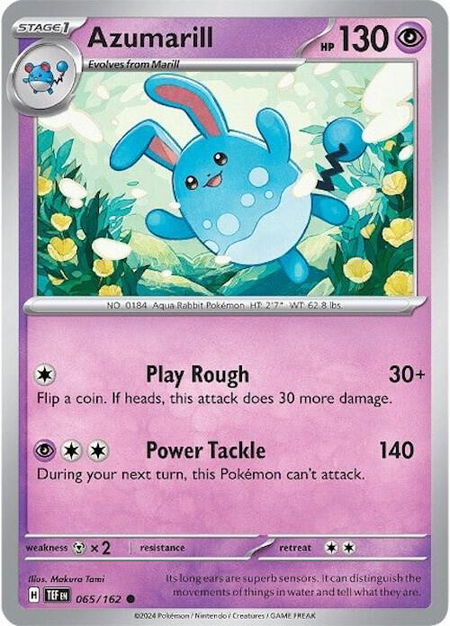 Azumarill - SV05: Temporal Forces Pokémon trading card
