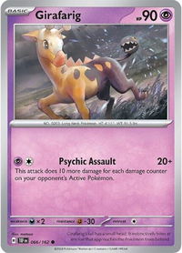 Girafarig - SV05: Temporal Forces (TEF) #066/162 - Common Pokémon Trading Card