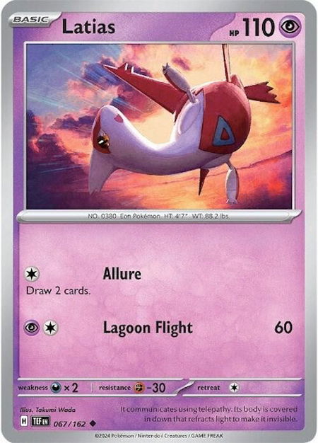 Latias - SV05: Temporal Forces Pokémon trading card