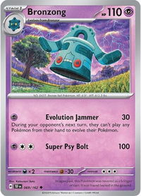 Bronzong - SV05: Temporal Forces (TEF) #069/162 - Uncommon Pokémon Trading Card